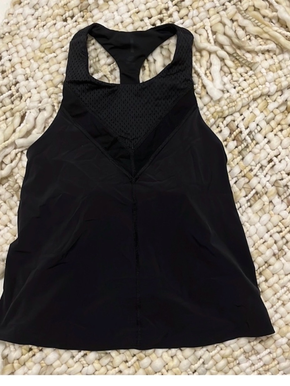 Lucy Black Racerback Workout Tank with bra